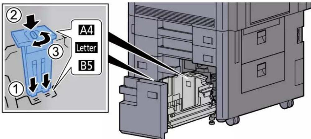KYOCERA TASKalfa 7002i - Régler le format du magasin. - 2