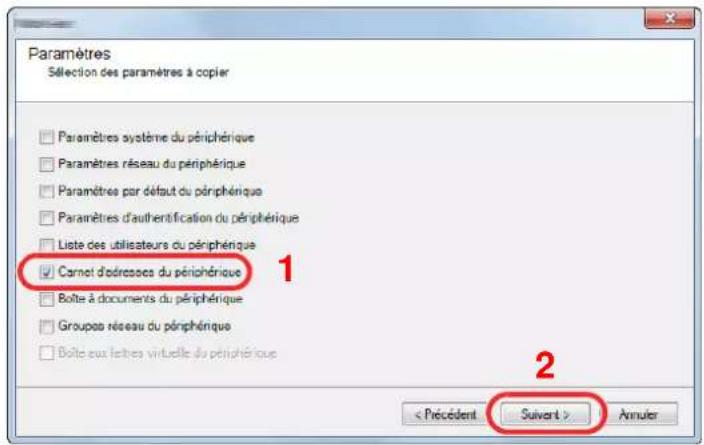 KYOCERA TASKalfa 7002i - Sauvegarde des données du carnet d'adresses sur l'ordinateur - 4