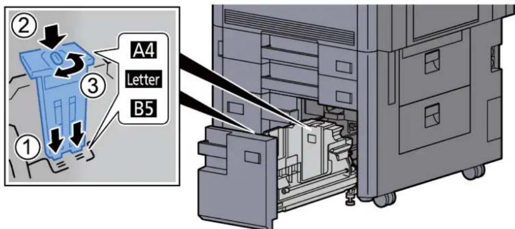 KYOCERA TASKalfa 8002i - Régler le format du magasin. - 2