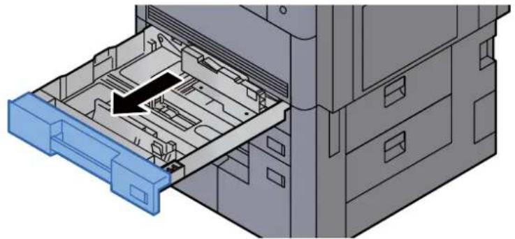 KYOCERA TASKalfa 8002i - Sortir entièrement le magasin de la machine. - 1