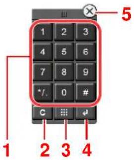 KYOCERA TASKalfa 8002i - Saisie de numéros - 1