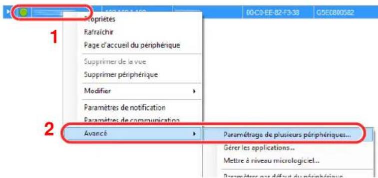 KYOCERA TASKalfa 8002i - Inscription des données du carnet d'adresses sur la machine - 1