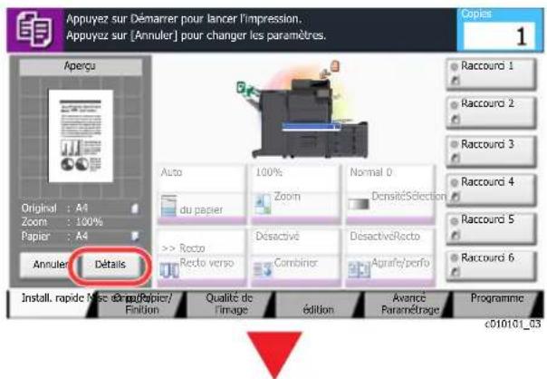 KYOCERA TASKalfa 8002i - Sélectionner [Détails]. - 1