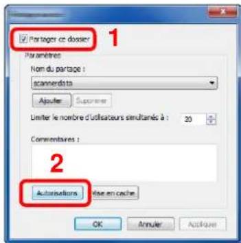 KYOCERA TASKalfa 8002i - Configurer les paramètres d'autorisation. - 1