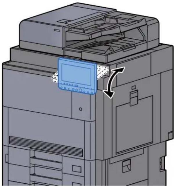 KYOCERA TASKalfa 8002i - Réglage de l'inclinaison du panneau de commande - 1