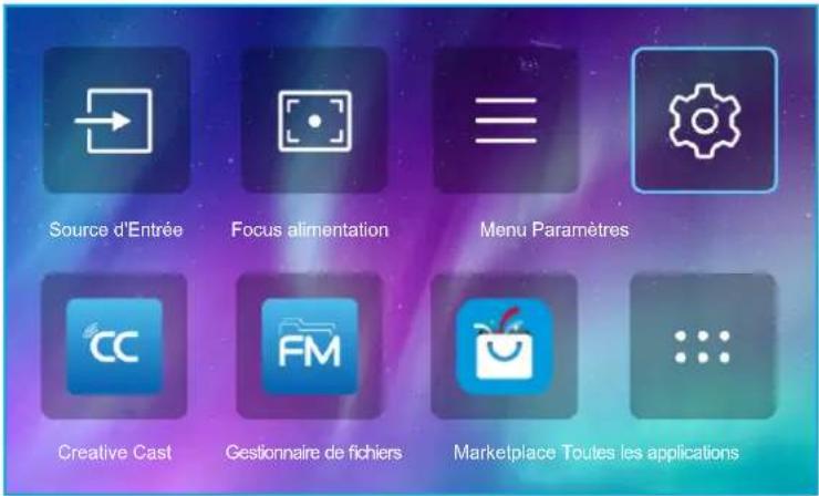 OPTOMA ML1080 - Sélection d'une appli - 1