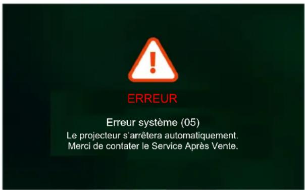 OPTOMA ML1080 - Voyant d'avertissement - 3