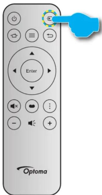 OPTOMA ML1080 - Sélectionner une source d'entrée - 1