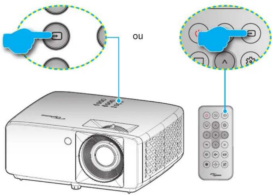 OPTOMA ZK450 - Sélectionner une source d'entrée - 1