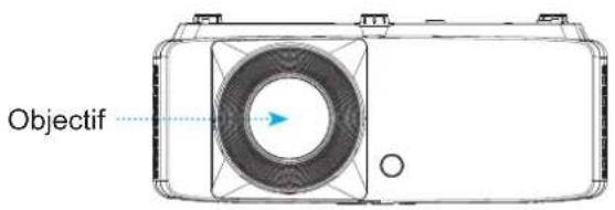 OPTOMA ZK450 - Dimensions du projecteur et installation au plafond - 1