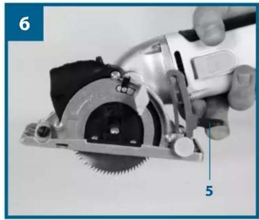 Workzone WZHK 860 L - Sägeblatt wechseln (Bild 7-8) - 1