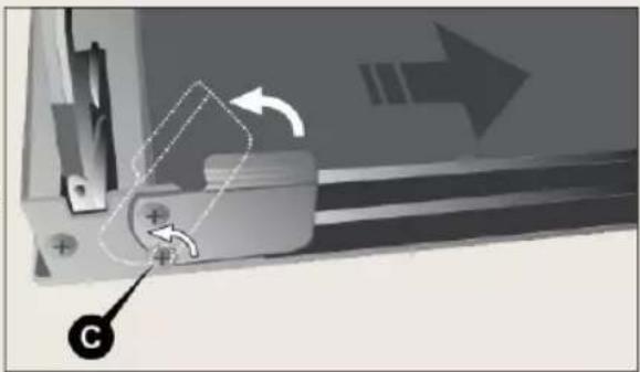 BORETTI CRG916MAT - Removing the oven door - 2