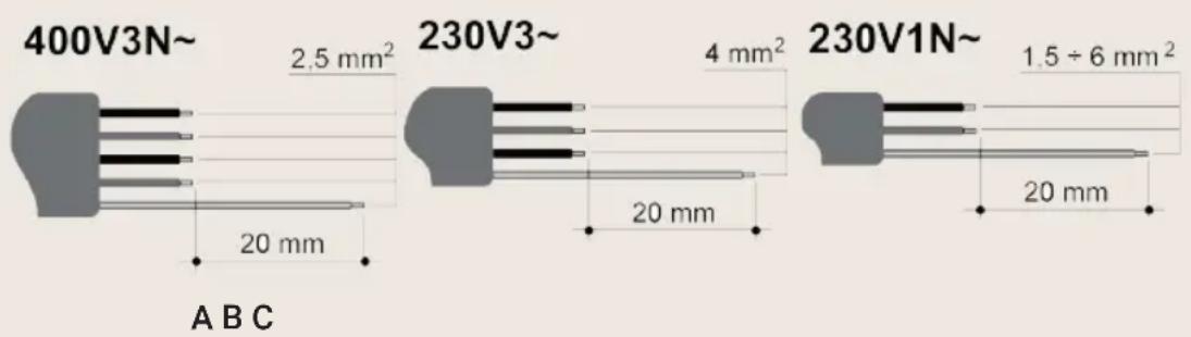 BORETTI CRI915IX - Elektrische voedingskabelsectie - 1