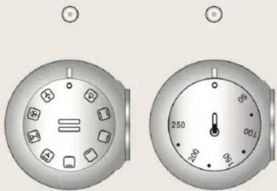 BORETTI CRI915IX - Description of electric oven knobs - 1