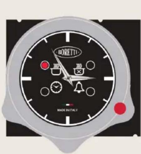 BORETTI CRG916IX - Using and programming the digital analogue clock on ovens - 1