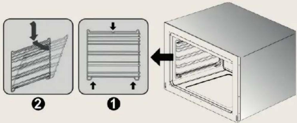 BORETTI CRG916IX - Removing the oven door - 1