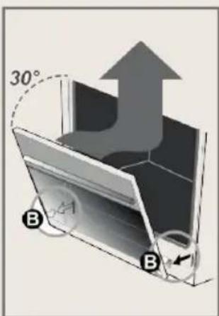 BORETTI CRG916IX - Removing the oven door - 2