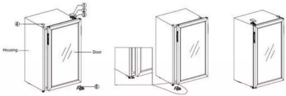 CLIMADIFF CD90B1 - Reversing the door - 1