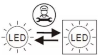 CLIMADIFF CD90B1 - Remplacement de la lampe d'éclairage - 1
