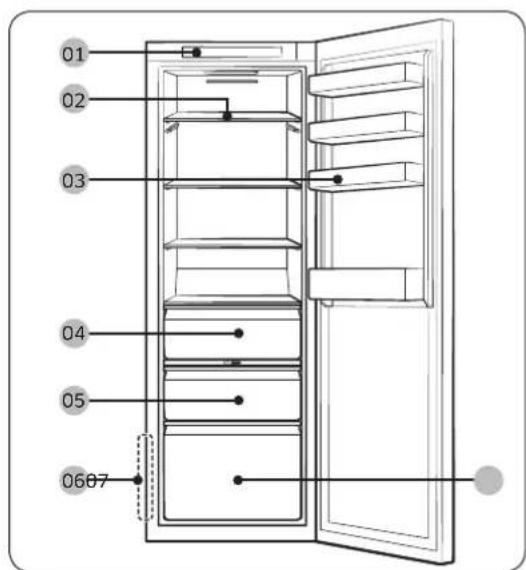SAMSUNG BRD27713EWW - Frigorifer (me kuti ngriresi) - 1