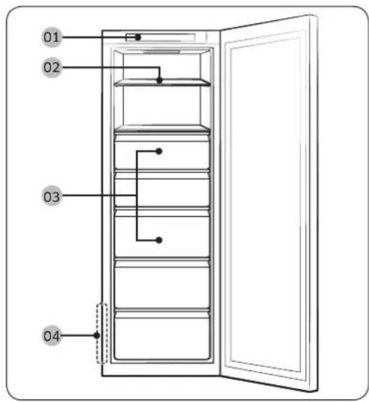 SAMSUNG BRD27713EWW - Koelkast (zonder vriezerlade) - 2