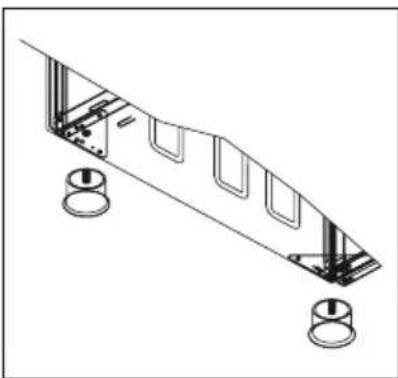 DE DIETRICH DCM1991X - Afin d'installer les pieds du four; - 1