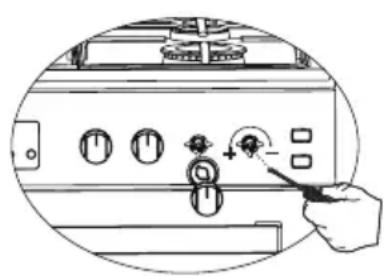 DE DIETRICH DCM1991X - Reduced gas flow rate setting for hob taps - 1