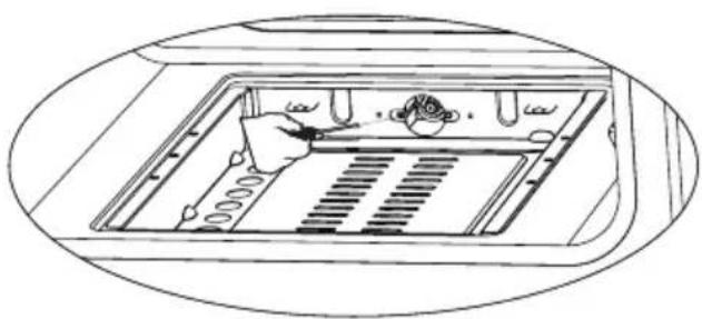 DE DIETRICH DCM1991X - Removal of the lower burner: - 2