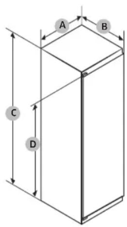 SAMSUNG BRZ22720EWW - Dimensions de l'appareil - 1