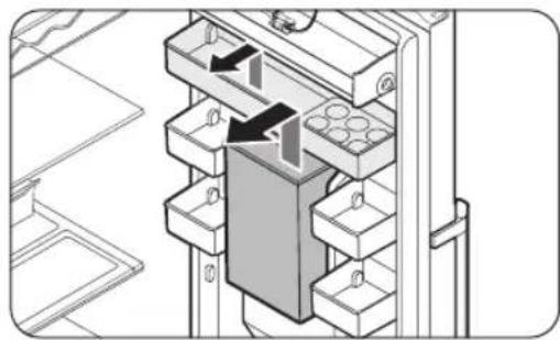 SAMSUNG RR39C7EC5B1 - So füllen Sie den Wassertank mit Trinkwasser - 1