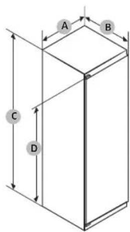 SAMSUNG BRZ22710EWW - Dimensions de l'appareil - 1