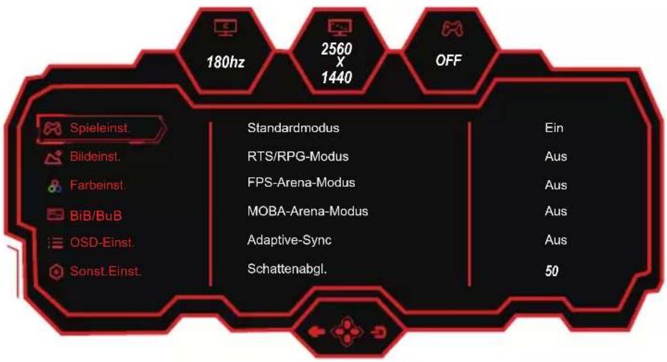 LC-Power M27-QHD-180 - OSD-Menü - 2