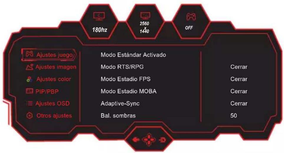 LC-Power M27-QHD-180 - Menús OSD - 2