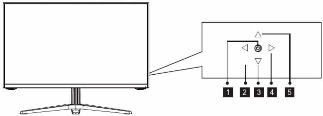 LC-Power M27-QHD-180 - - Botones del monitor - 1