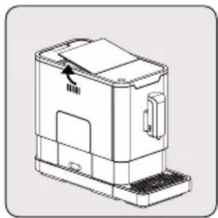 GRUNDIG CEG 3190 B - Remplissage du réservoir à grains de café - 3