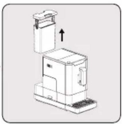 GRUNDIG CEG 3190 B - Riempire il serbatoio dell'acqua - 4