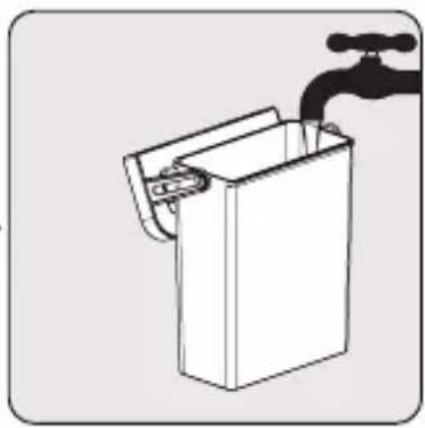 GRUNDIG CEG 3190 B - Riempire il serbatoio dell'acqua - 5