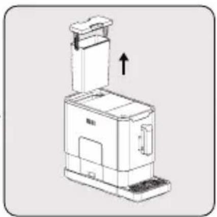 GRUNDIG CEG 3190 B - Het waterreservoir vullen - 4