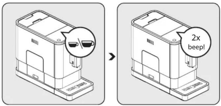 GRUNDIG CEG 3192 B - Adjusting The Volume of Your Coffee/Hot Water - 1