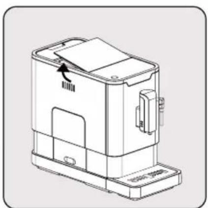 GRUNDIG CEG 3192 B - Filling the bean container - 2