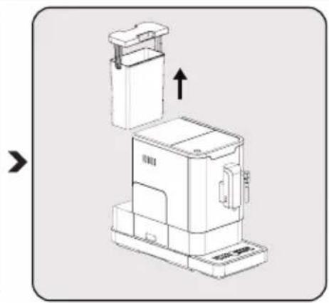 GRUNDIG CEG 3192 B - Het waterreservoir vullen - 4