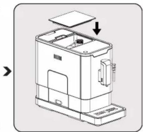 GRUNDIG CEG 3192 B - Filling the bean container - 4
