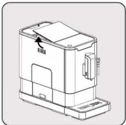 GRUNDIG CEG 3192 B - Remplir le conteneur de grains de café - 2