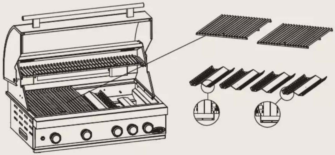 BORETTI Imperatore Nero BI - Trinn 1 – Montering av griller og flammetemmere - 1