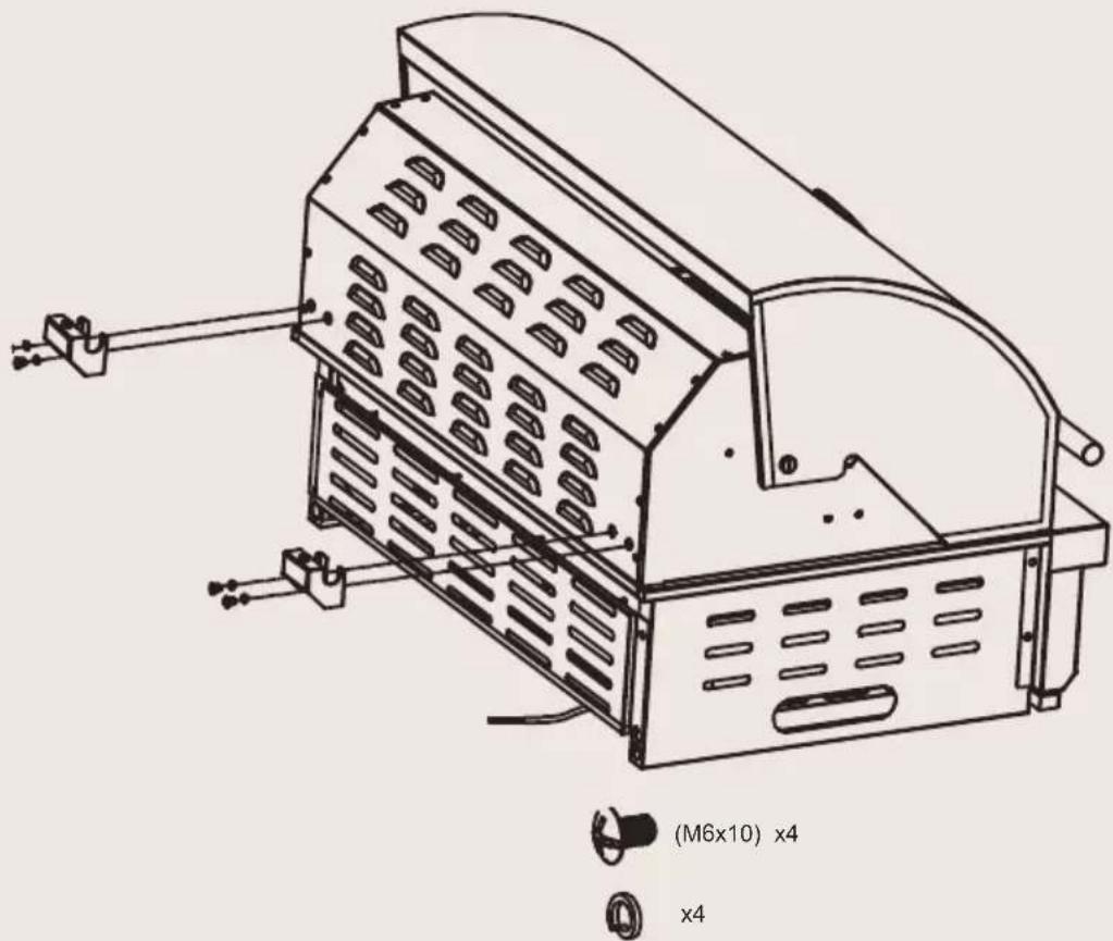 BORETTI Imperatore Nero BI - Step 2 – Mounting the lid support brackets - 1