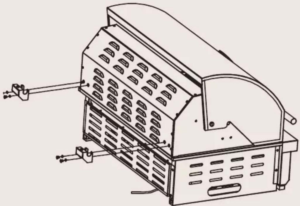 BORETTI Imperatore Nero BI - Passaggio 2 – Montaggio delle staffe di supporto del coperchio - 1