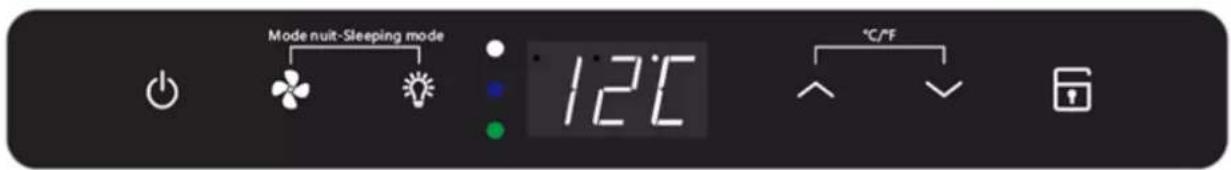 Mode nuit-Sleeping mode 12°C °C/°F