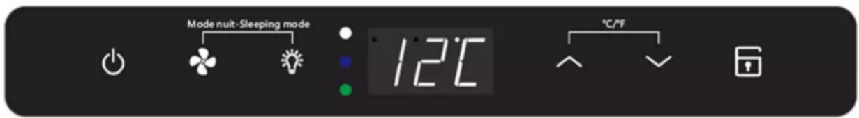 Mode nuit-Sleeping mode 12°C °C/°F