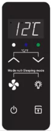 12°C °C/°F Mode multi-Sleeping mode