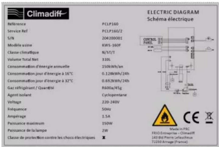 CLIMADIFF PCLP160 - CARACTERÍSTICAS TÉCNICAS - 1